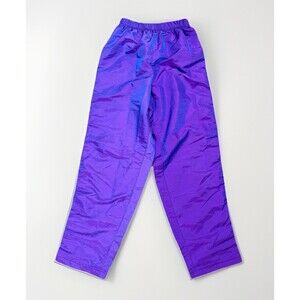 Vtg 90s Y2K Big Flirt Purple Iridescent Windbreaker Track Pants Women’s Small